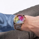 Buy Shop Guess Confetti Multifunction Multicolor Dial Rose Gold Steel Strap Watch For Women - GW0483L3 USA Online