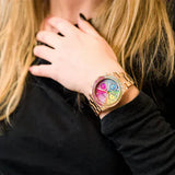 Buy Shop Guess Confetti Multifunction Multicolor Dial Rose Gold Steel Strap Watch For Women - GW0483L3 USA Online