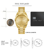Buy Shop Guess Connoisseur Analog Gold Dial Gold Steel Strap Watch For Men - GW0542G2 USA Online
