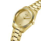 Buy Shop Guess Connoisseur Analog Gold Dial Gold Steel Strap Watch For Men - GW0542G2 USA Online