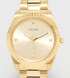 Buy Shop Guess Connoisseur Analog Gold Dial Gold Steel Strap Watch For Men - GW0542G2 USA Online