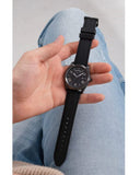 Buy Shop Guess Connoisseur Black Dial Black Leather Strap Watch For Men - GW0353G1 USA Online