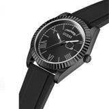 Buy Shop Guess Connoisseur Black Dial Black Leather Strap Watch For Men - GW0353G1 USA Online