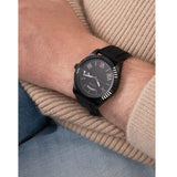 Buy Shop Guess Connoisseur Black Dial Black Silicone Strap Watch For Men - GW0335G1 USA Online