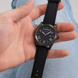 Buy Shop Guess Connoisseur Black Dial Black Silicone Strap Watch For Men - GW0335G1 USA Online