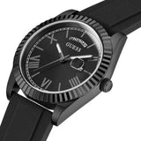 Buy Shop Guess Connoisseur Black Dial Black Silicone Strap Watch For Men - GW0335G1 USA Online