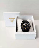 Buy Shop Guess Connoisseur Black Dial Black Steel Strap Watch for Men - GW0265G4 USA Online