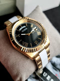 Buy Shop Guess Connoisseur Black Dial Gold Steel Strap Watch for Men - GW0265G3 USA Online