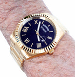 Buy Shop Guess Connoisseur Black Dial Gold Steel Strap Watch for Men - GW0265G3 USA Online