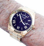 Buy Shop Guess Connoisseur Black Dial Gold Steel Strap Watch for Men - GW0265G3 USA Online