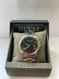Buy Shop Guess Connoisseur Black Dial Silver Steel Strap Watch for Men - GW0265G1 USA Online