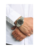 Buy Shop Guess Connoisseur Black Dial Silver Steel Strap Watch for Men - GW0265G1 USA Online