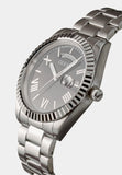 Buy Shop Guess Connoisseur Black Dial Silver Steel Strap Watch for Men - GW0265G1 USA Online