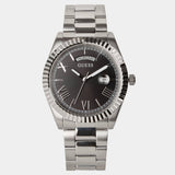 Buy Shop Guess Connoisseur Black Dial Silver Steel Strap Watch for Men - GW0265G1 USA Online