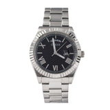 Buy Shop Guess Connoisseur Black Dial Silver Steel Strap Watch for Men - GW0265G1 USA Online