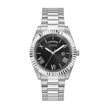 Buy Shop Guess Connoisseur Black Dial Silver Steel Strap Watch for Men - GW0265G1 USA Online