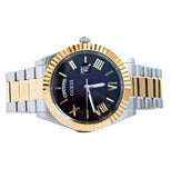 Buy Shop Guess Connoisseur Black Dial Two Tone Steel Strap Watch for Men - GW0265G5 USA Online