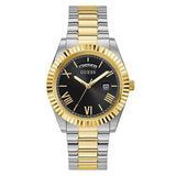 Buy Shop Guess Connoisseur Black Dial Two Tone Steel Strap Watch for Men - GW0265G5 USA Online