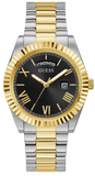 Buy Shop Guess Connoisseur Black Dial Two Tone Steel Strap Watch for Men - GW0265G5 USA Online