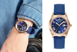 Buy Shop Guess Connoisseur Blue Dial Blue Silicone Strap Watch For Men - GW0335G2 USA Online