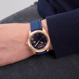 Buy Shop Guess Connoisseur Blue Dial Blue Silicone Strap Watch For Men - GW0335G2 USA Online