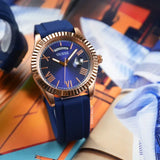 Buy Shop Guess Connoisseur Blue Dial Blue Silicone Strap Watch For Men - GW0335G2 USA Online