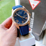 Buy Shop Guess Connoisseur Blue Dial Blue Silicone Strap Watch For Men - GW0335G2 USA Online