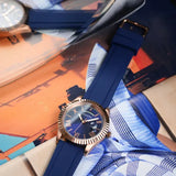 Buy Shop Guess Connoisseur Blue Dial Blue Silicone Strap Watch For Men - GW0335G2 USA Online