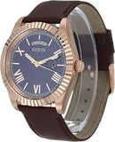 Buy Shop Guess Connoisseur Blue Dial Brown Leather Strap Watch For Men - GW0353G2 USA Online