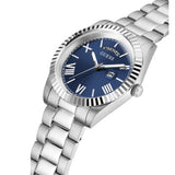 Buy Shop Guess Connoisseur Blue Dial Silver Steel Strap Watch for Men - GW0265G7 USA Online
