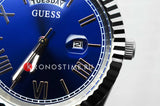 Buy Shop Guess Connoisseur Blue Dial Silver Steel Strap Watch for Men - GW0265G7 USA Online