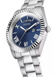 Buy Shop Guess Connoisseur Blue Dial Silver Steel Strap Watch for Men - GW0265G7 USA Online