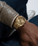Buy Shop Guess Connoisseur Gold Dial Gold Steel Strap Watch for Men - GW0265G2 USA Online