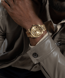 Buy Shop Guess Connoisseur Gold Dial Gold Steel Strap Watch for Men - GW0265G2 USA Online