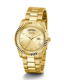 Buy Shop Guess Connoisseur Gold Dial Gold Steel Strap Watch for Men - GW0265G2 USA Online