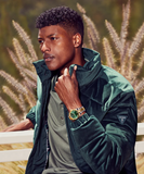 Buy Shop Guess Connoisseur Green Dial Two Tone Steel Strap Watch for Men - GW0265G8 USA Online
