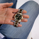Buy Shop Guess Connoisseur Green Dial Two Tone Steel Strap Watch for Men - GW0265G8 USA Online