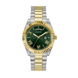 Buy Shop Guess Connoisseur Green Dial Two Tone Steel Strap Watch for Men - GW0265G8 USA Online