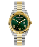 Buy Shop Guess Connoisseur Green Dial Two Tone Steel Strap Watch for Men - GW0265G8 USA Online
