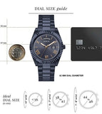 Buy Shop Guess Connoisseur Quartz Blue Dial Blue Steel Strap Watch For Men - GW0265G9 USA Online