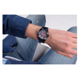 Buy Shop Guess Connoisseur Quartz Blue Dial Blue Steel Strap Watch For Men - GW0265G9 USA Online