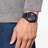 Buy Shop Guess Connoisseur Quartz Blue Dial Blue Steel Strap Watch For Men - GW0265G9 USA Online