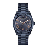 Buy Shop Guess Connoisseur Quartz Blue Dial Blue Steel Strap Watch For Men - GW0265G9 USA Online