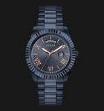 Buy Shop Guess Connoisseur Quartz Blue Dial Blue Steel Strap Watch For Men - GW0265G9 USA Online