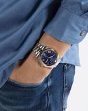 Buy Shop Guess Connoisseur Quartz Blue Dial Two Tone Steel Strap Watch For Men - GW0265G12 USA Online