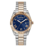 Buy Shop Guess Connoisseur Quartz Blue Dial Two Tone Steel Strap Watch For Men - GW0265G12 USA Online