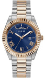 Buy Shop Guess Connoisseur Quartz Blue Dial Two Tone Steel Strap Watch For Men - GW0265G12 USA Online