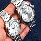Buy Shop Guess Connoisseur Silver Dial Silver Steel Strap Watch for Men - GW0265G6 USA Online