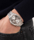 Buy Shop Guess Connoisseur Silver Dial Silver Steel Strap Watch for Men - GW0265G6 USA Online