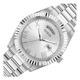 Buy Shop Guess Connoisseur Silver Dial Silver Steel Strap Watch for Men - GW0265G6 USA Online